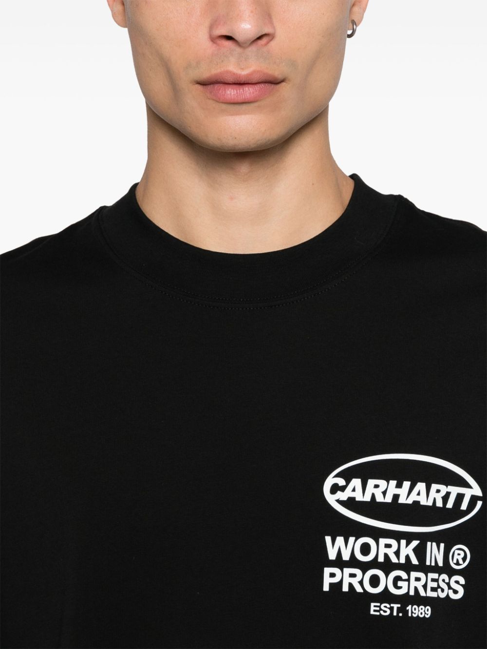 Tshirt I034042 0D2XX BLACK WHITE CARHARTT WIP 