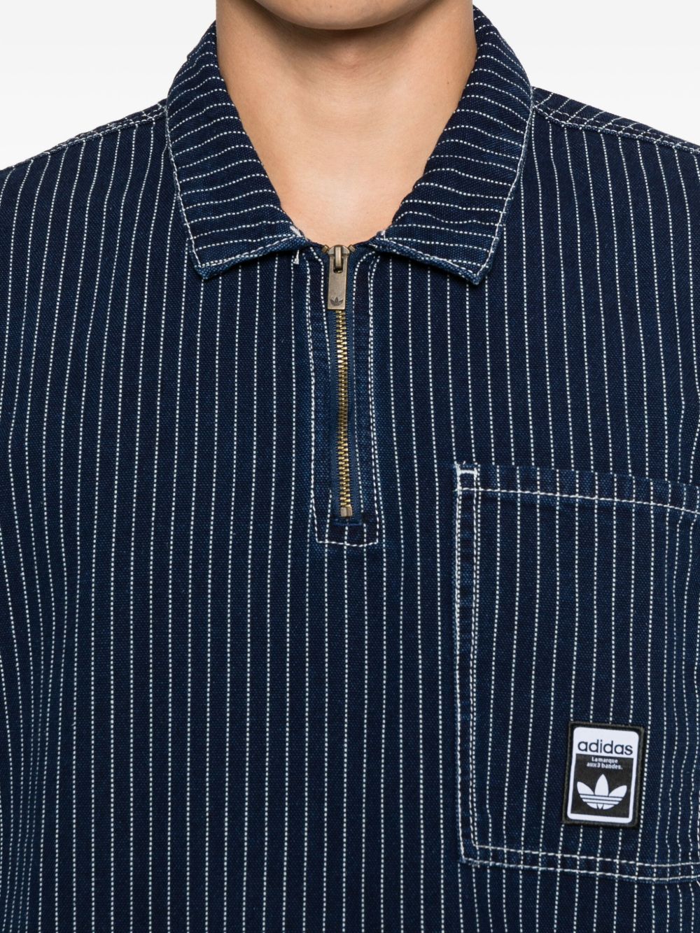 Wabash Polo In Denim Loose JW0169 DENIM ADIDAS ORIGINALS 