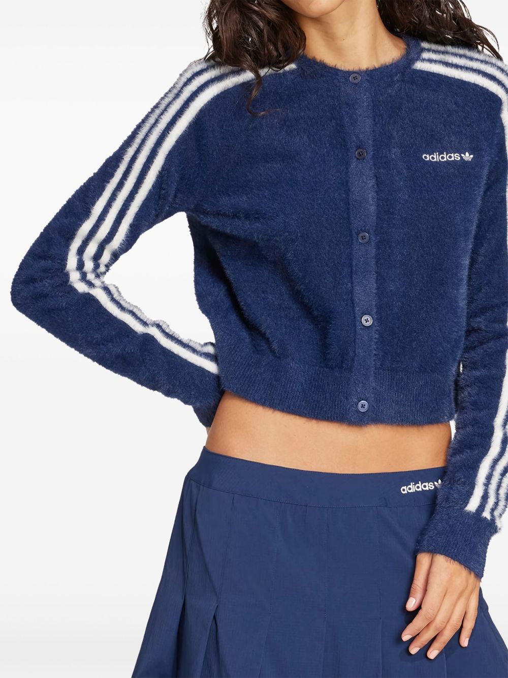 Fluffy Cardigan JW3644 BLUE ADIDAS ORIGINALS 