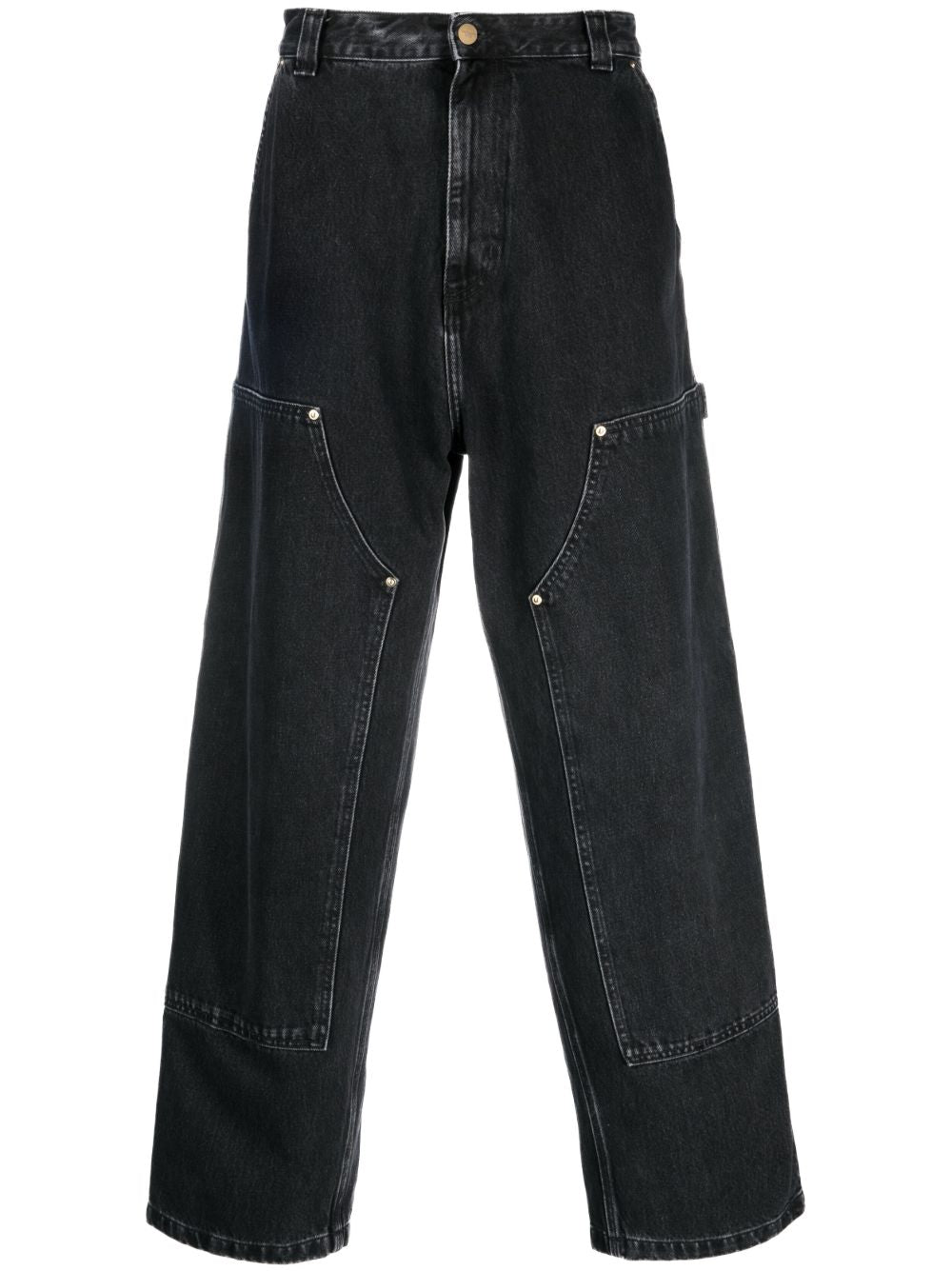 Nash Double Knee Pant Smith Denim I032106 8906 NERO STONE WASHED CARHARTT WIP 