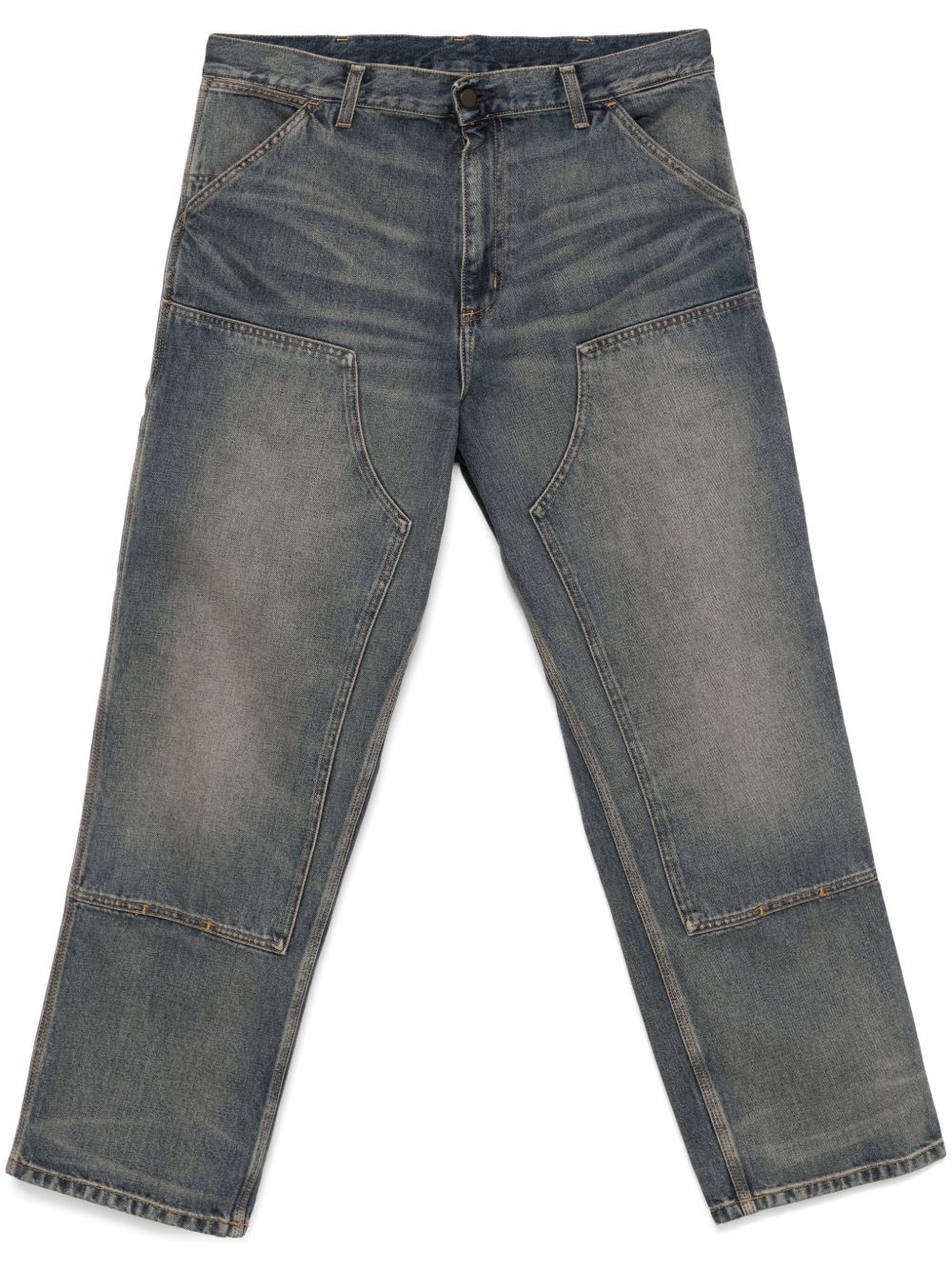 Double Knee Pant Smith Denim I032699 014Q BLUE WORN USED CARHARTT WIP 