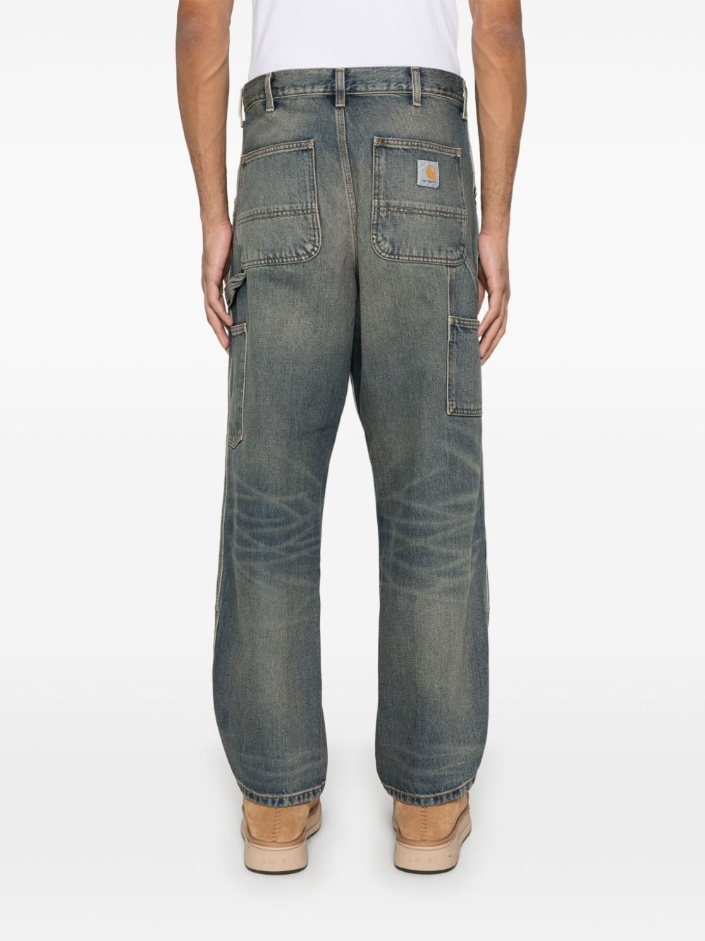 Double Knee Pant Smith Denim I032699 014Q BLUE WORN USED CARHARTT WIP 