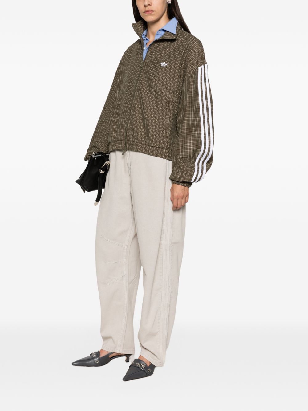 Firebird Track Top LE8306 CHECK NATURAL ADIDAS ORIGINALS 