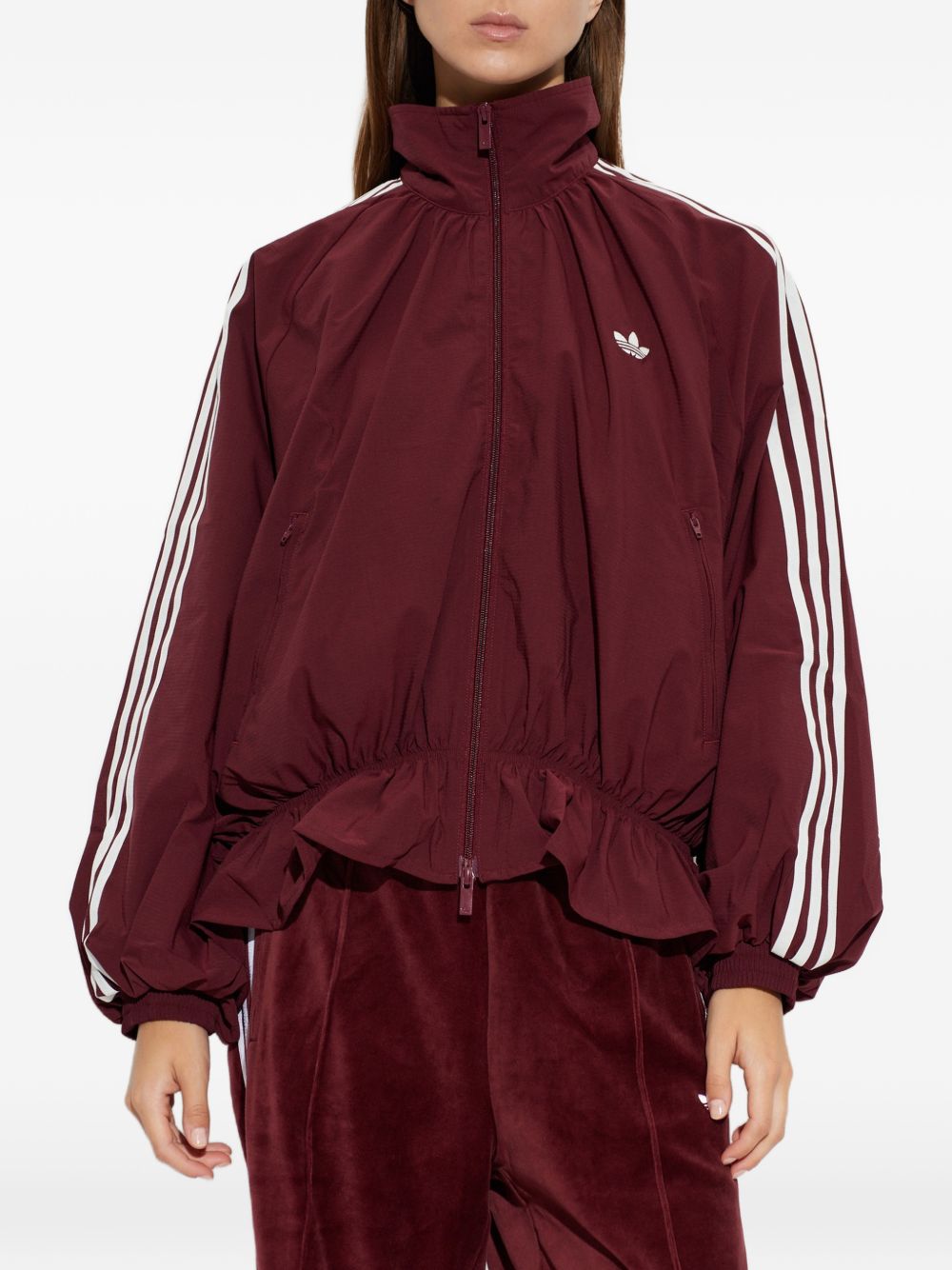 Oversized Track Top LG3959 BORDEAUX ADIDAS ORIGINALS 