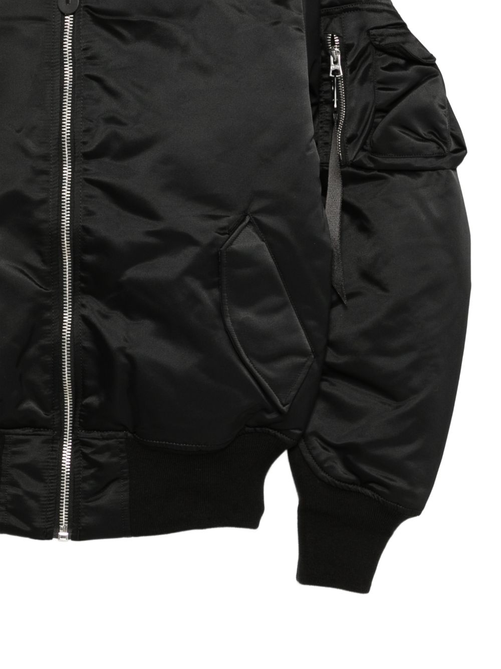 MA-1 Base Flight Jacket UV 756111 03 BLACK ALPHA INDUSTRIES 