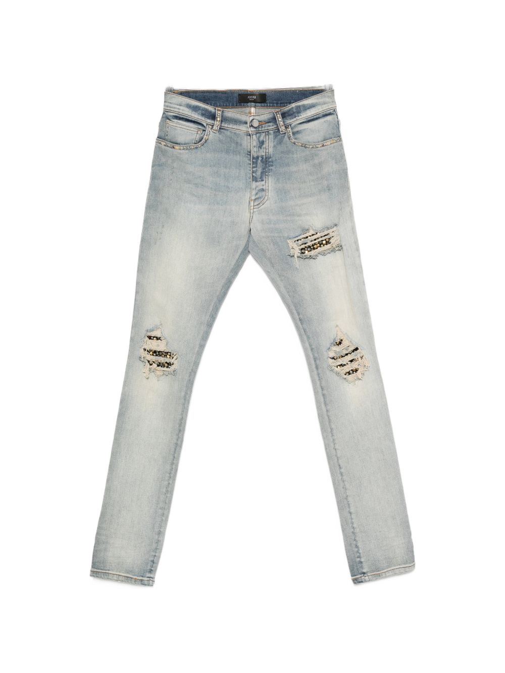 Studs MX Jeans AMBMJE1123 ANTIQUE INDIGO AMIRI 