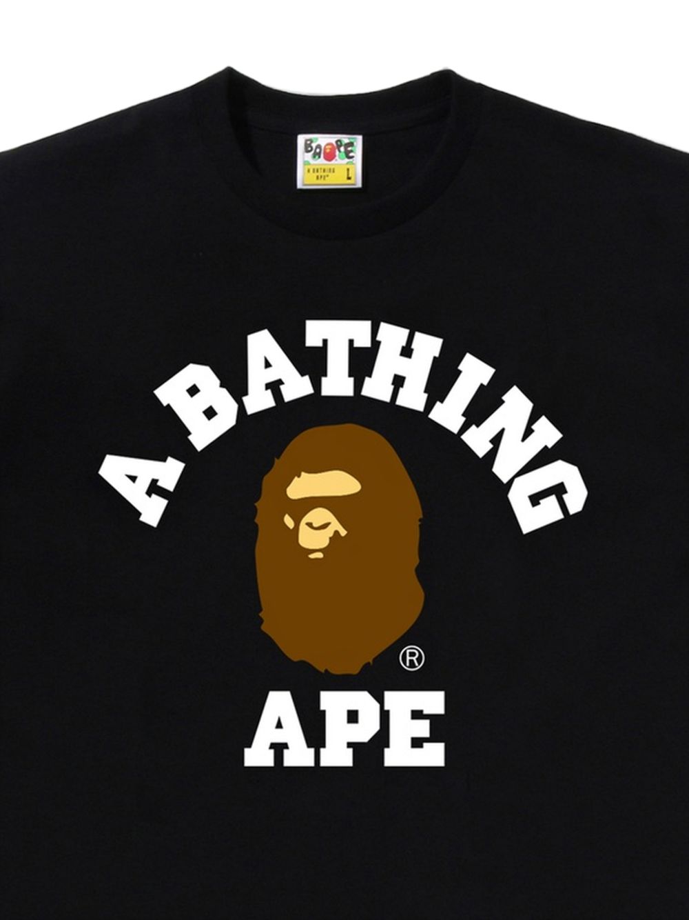 T-Shirt College 001TEM801001M BLACK A BATHING APE® 