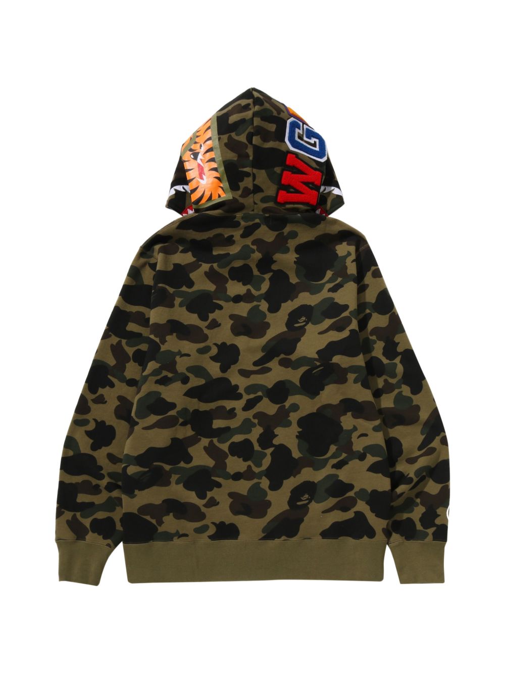 Felpa Full Zip 1st Camo Shark 001ZPM801012M GREEN A BATHING APE® 