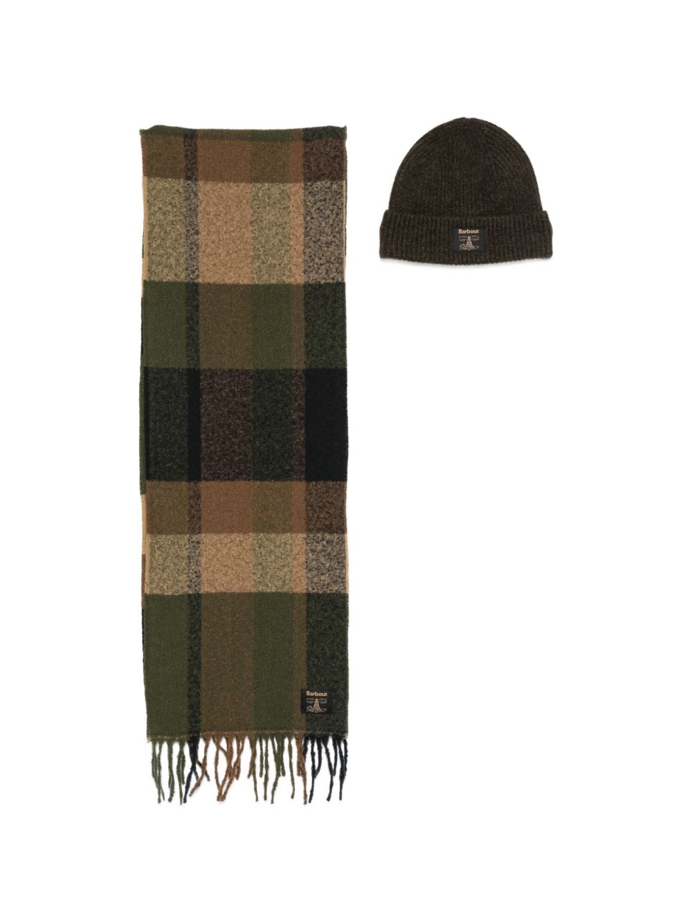 Set Sciarpa Cappello Westerdale MGS0095 OL71 GREEN BARBOUR 