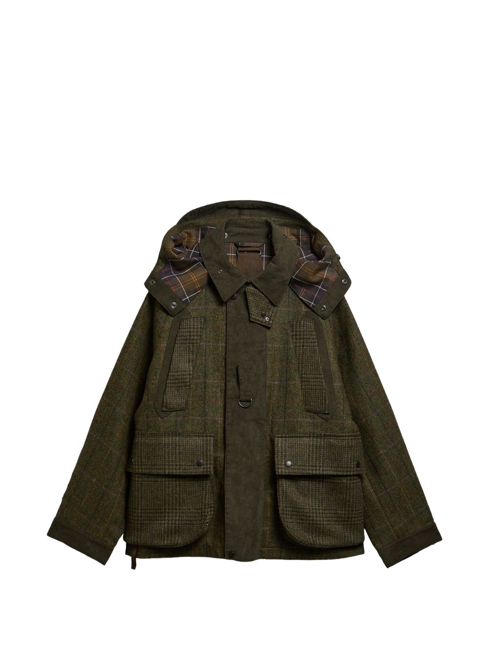 BA x Norbit Giacca In Lana MW003020 GN55 OLIVE BARBOUR 