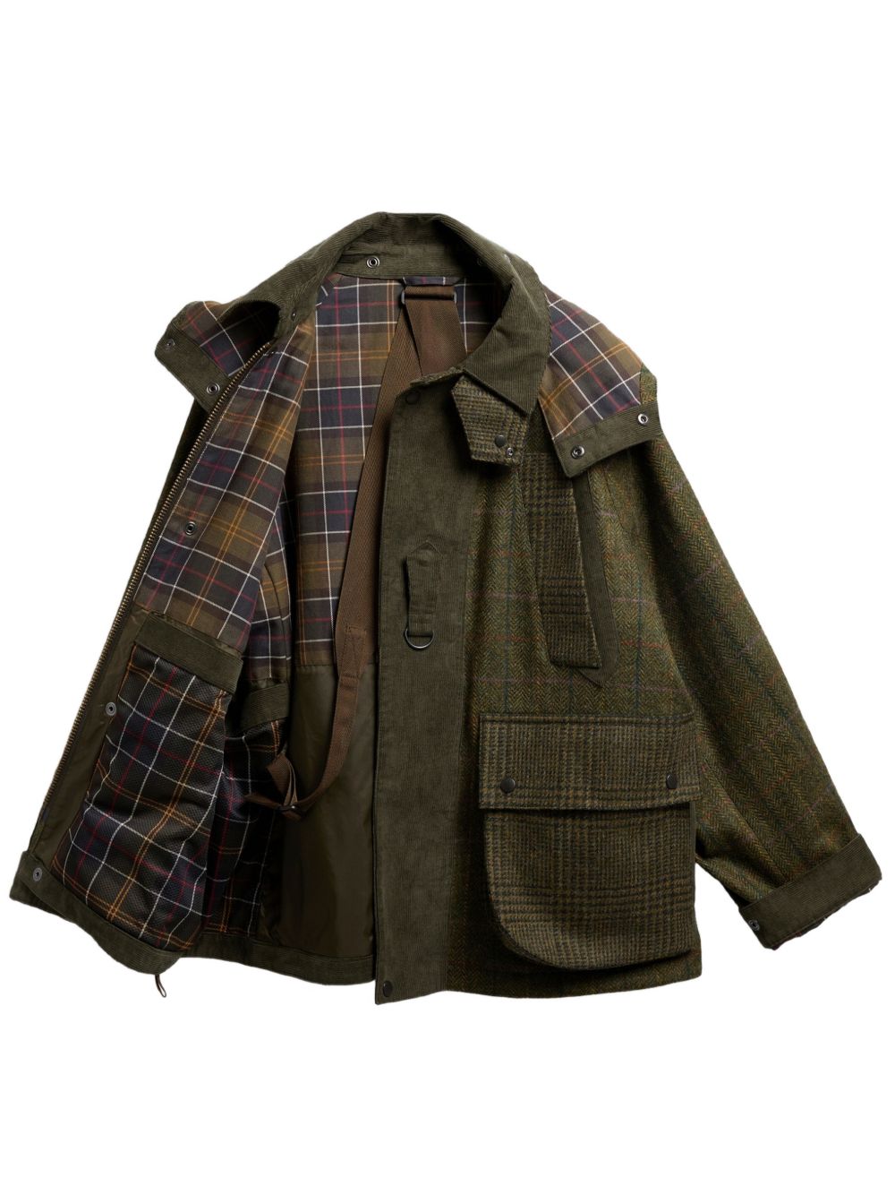 BA x Norbit Giacca In Lana MW003020 GN55 OLIVE BARBOUR 