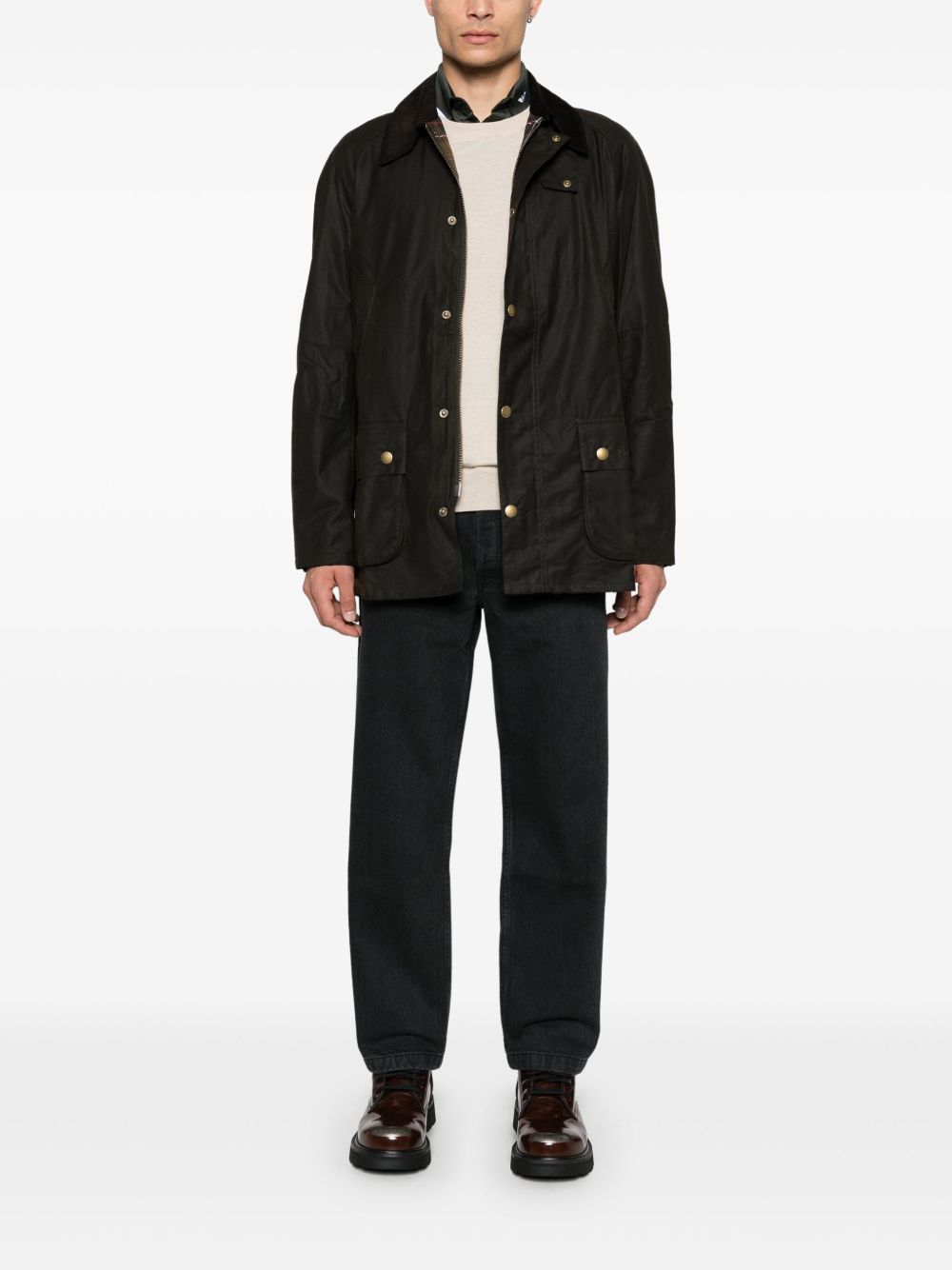 Ashby Wax Jacket MWX0339 OL71 OLVIVE BARBOUR 
