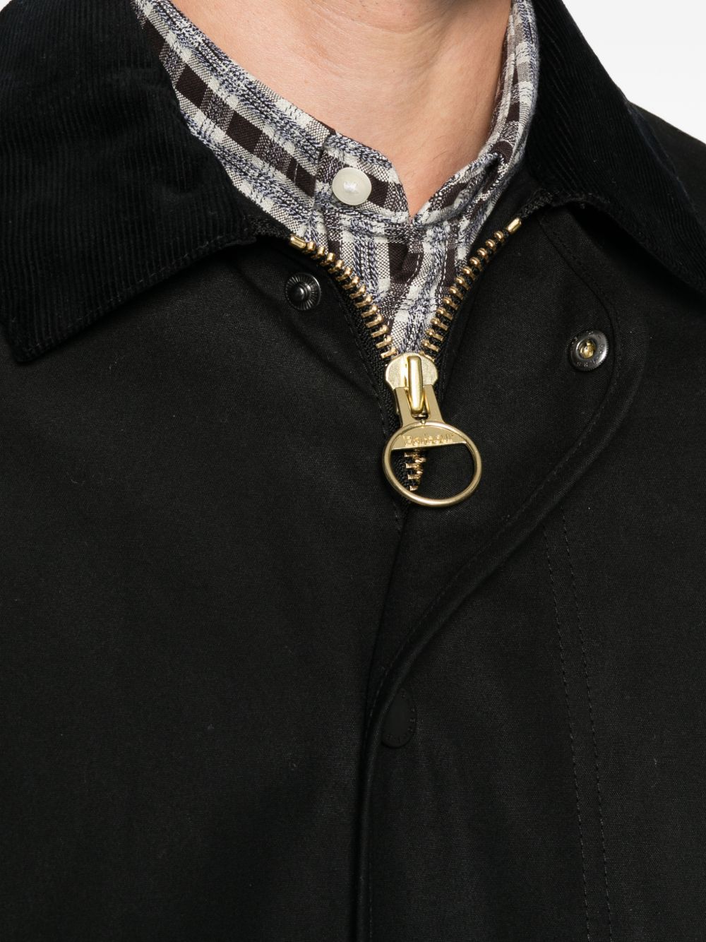 Short Liddesdale Wax Jacket MWX2592 BK11 BLACK BARBOUR 