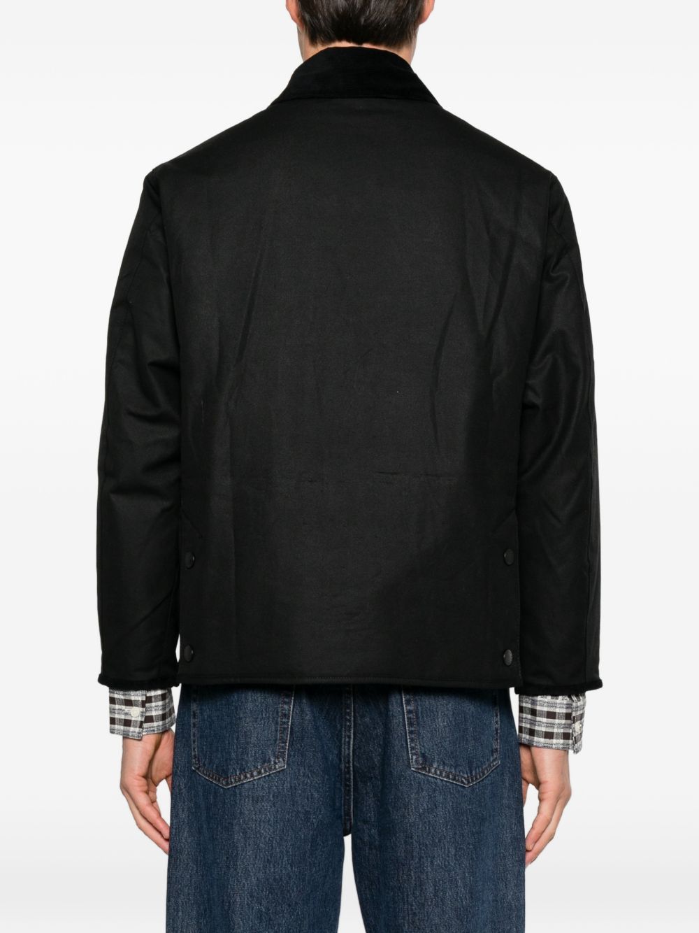 Short Liddesdale Wax Jacket MWX2592 BK11 BLACK BARBOUR 