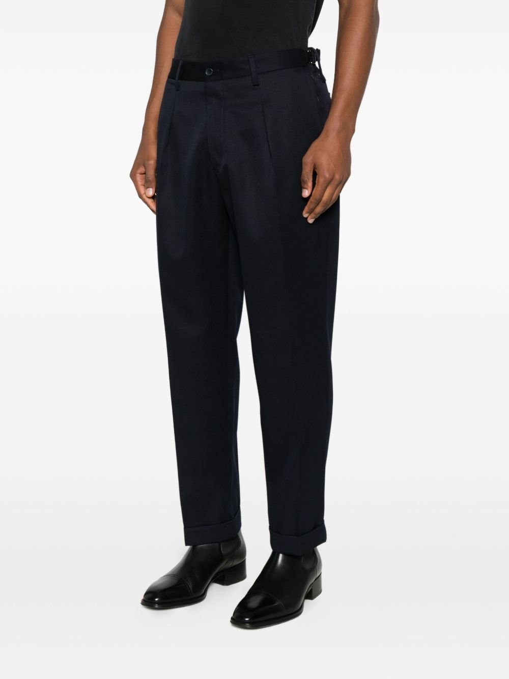 Pantaloni Manhattan in Lana Vergine MANHATTANS400177 00011 BLUE BRIGLIA 1949 