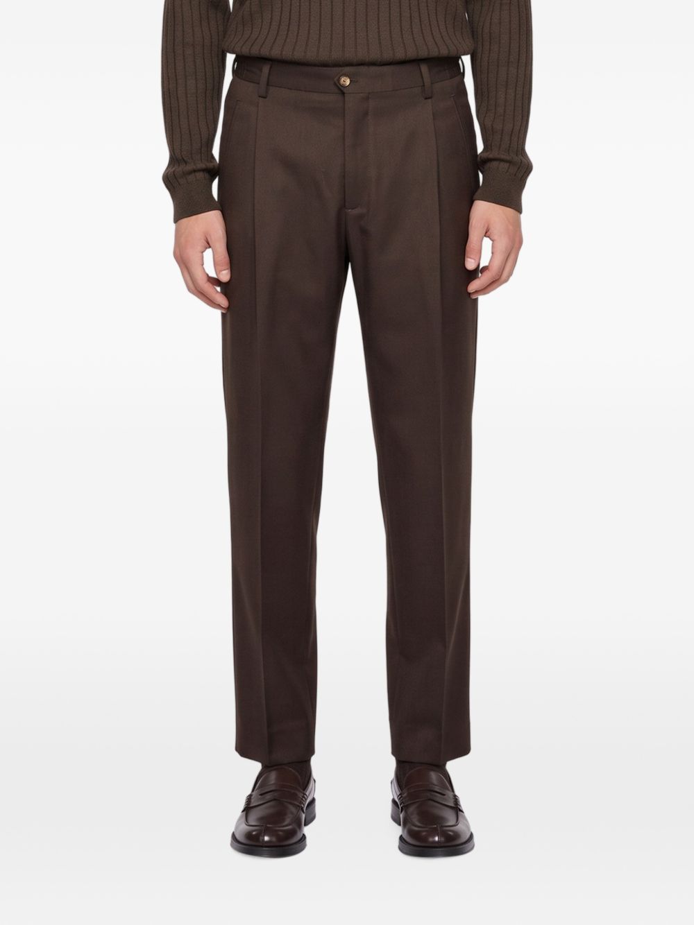 Pantaloni Manhattan in Lana Vergine MANHATTANS400177 00046 MORO BRIGLIA 1949 
