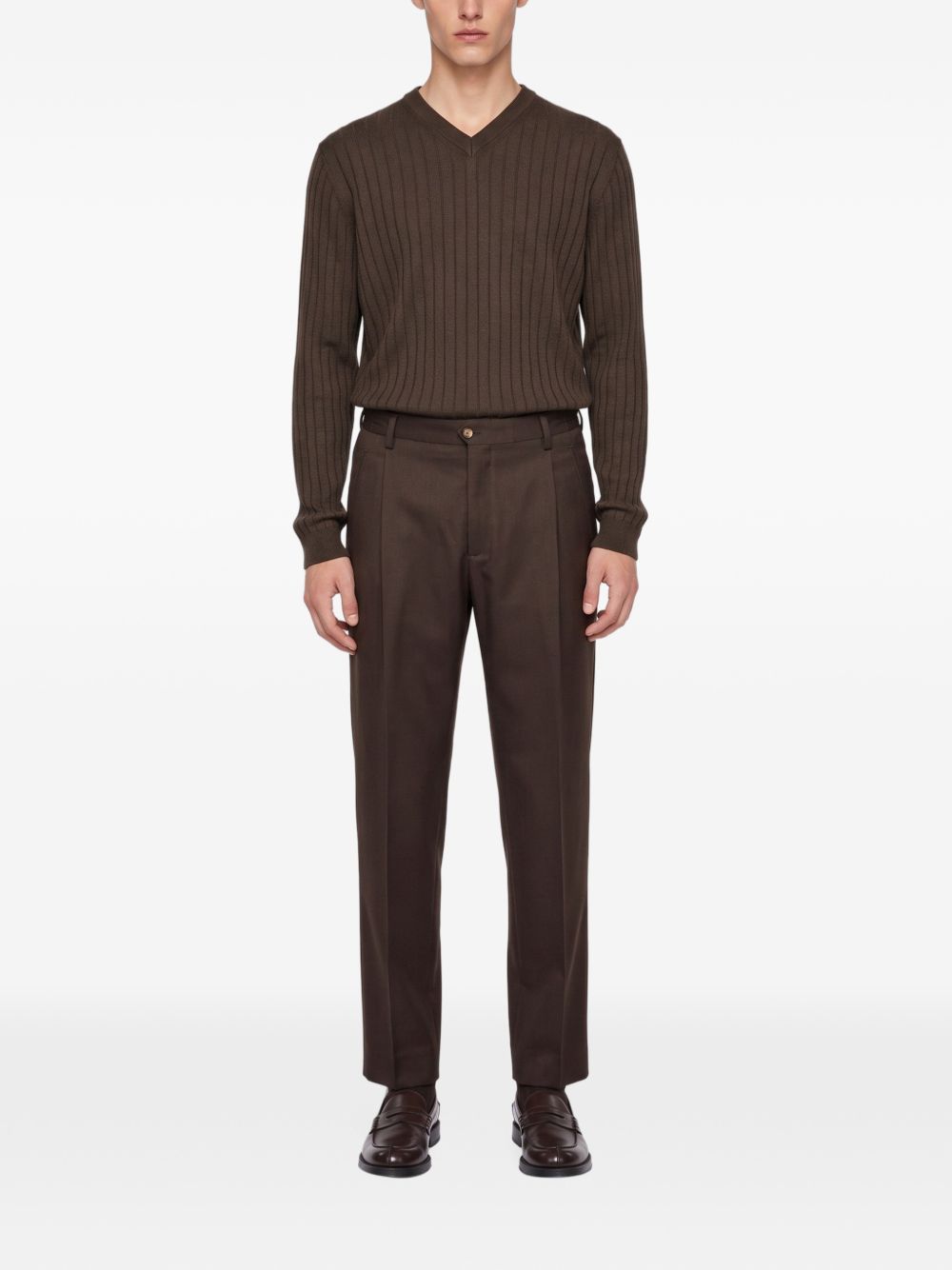 Pantaloni Manhattan in Lana Vergine MANHATTANS400177 00046 MORO BRIGLIA 1949 