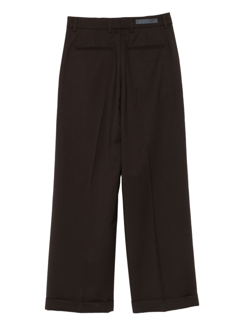 Pantaloni a Doppia Pince in Misto Lana WHITEW400100 00146 MARRONE BRIGLIA 1949 