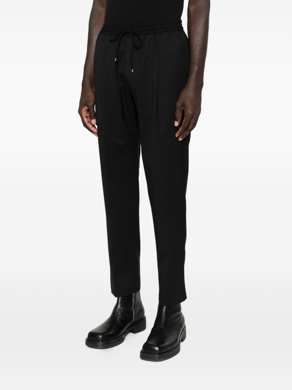 Pantaloni Wimbledon in Misto Lana Stretch WIMBLEDONS400100 00010 NERO BRIGLIA 1949 