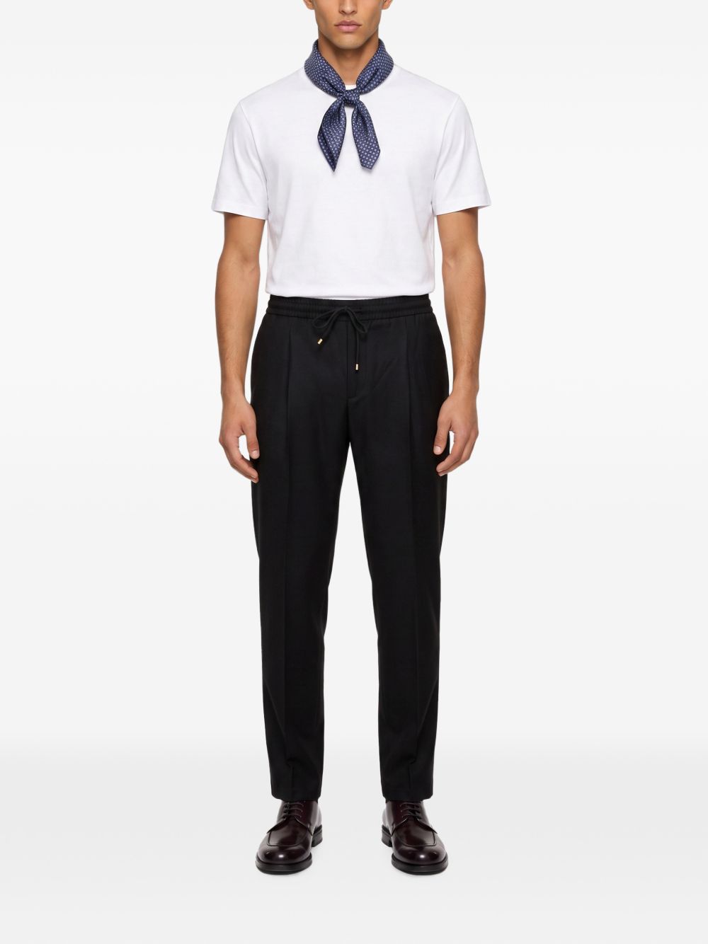Pantaloni Wimbledon in Lana Stretch WIMBLEDONS400120 00010 NERO BRIGLIA 1949 