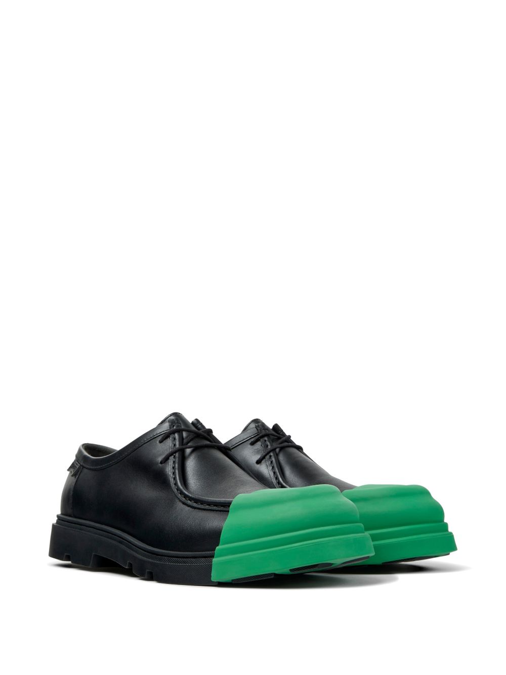 Scarpe Junction in Pelle K100872 033 BLACK GREEN CAMPER 