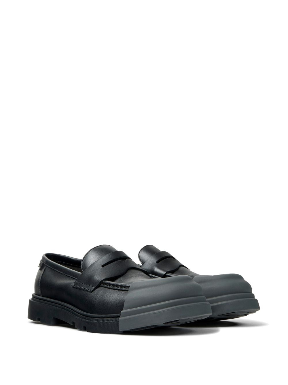 Mocassini Junction in Pelle K100956 012 BLACK GREY CAMPER 