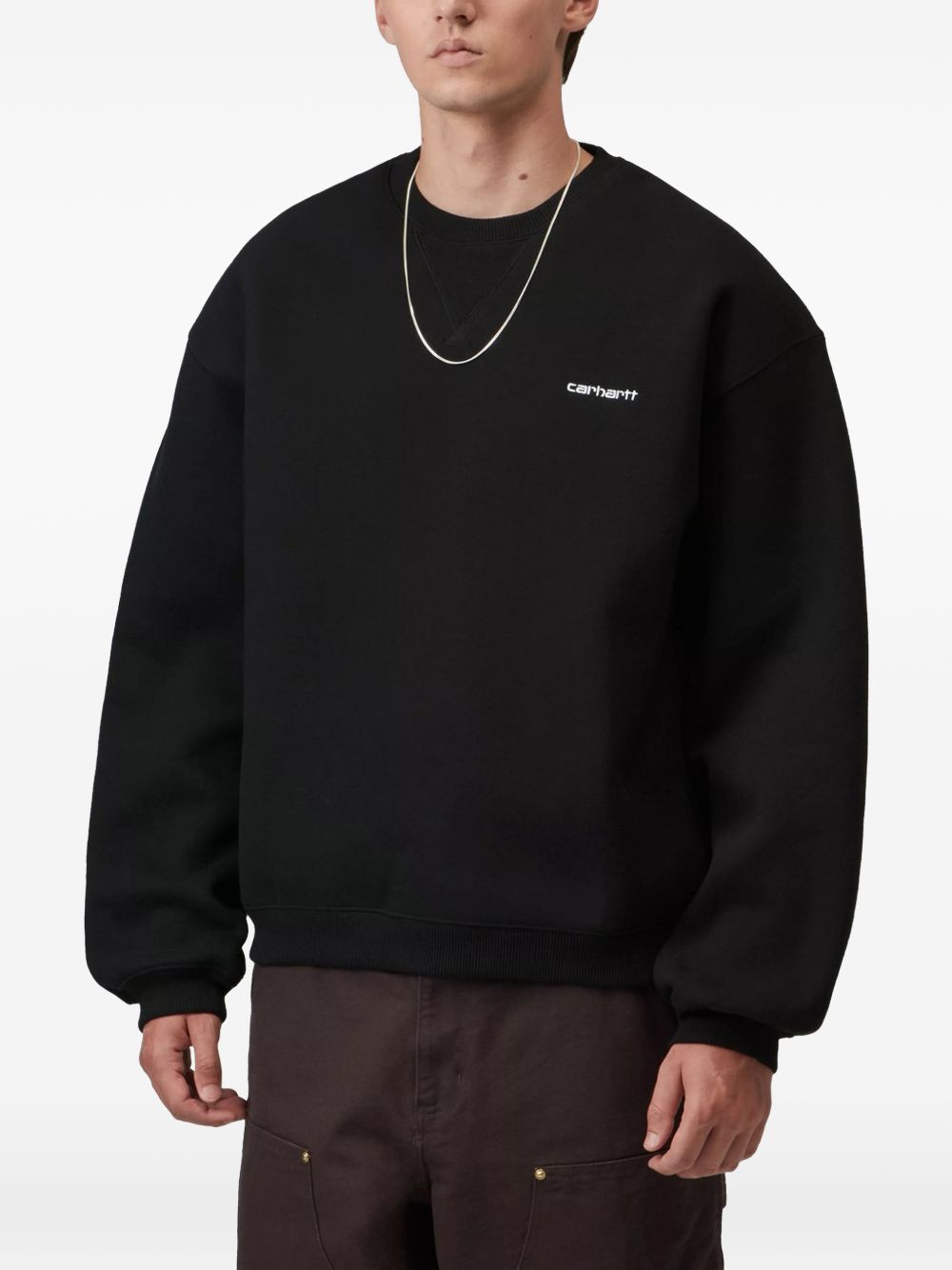 Felpa Ebbert In Cotone I037113 0D2XX BLACK CARHARTT WIP 