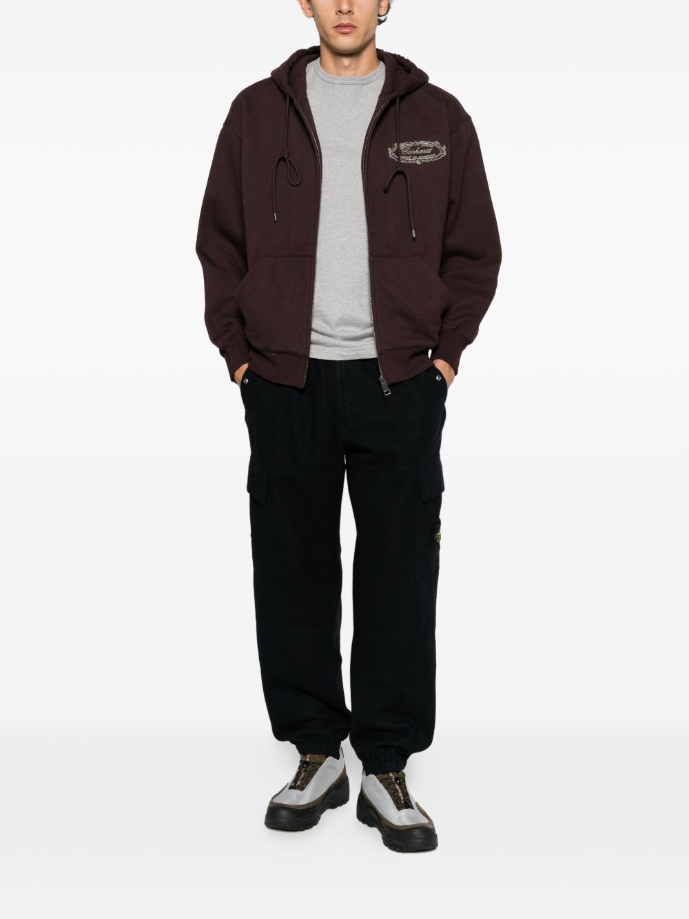 Hooded Chez WIP I037280 3BIXX BROWN CARHARTT WIP 