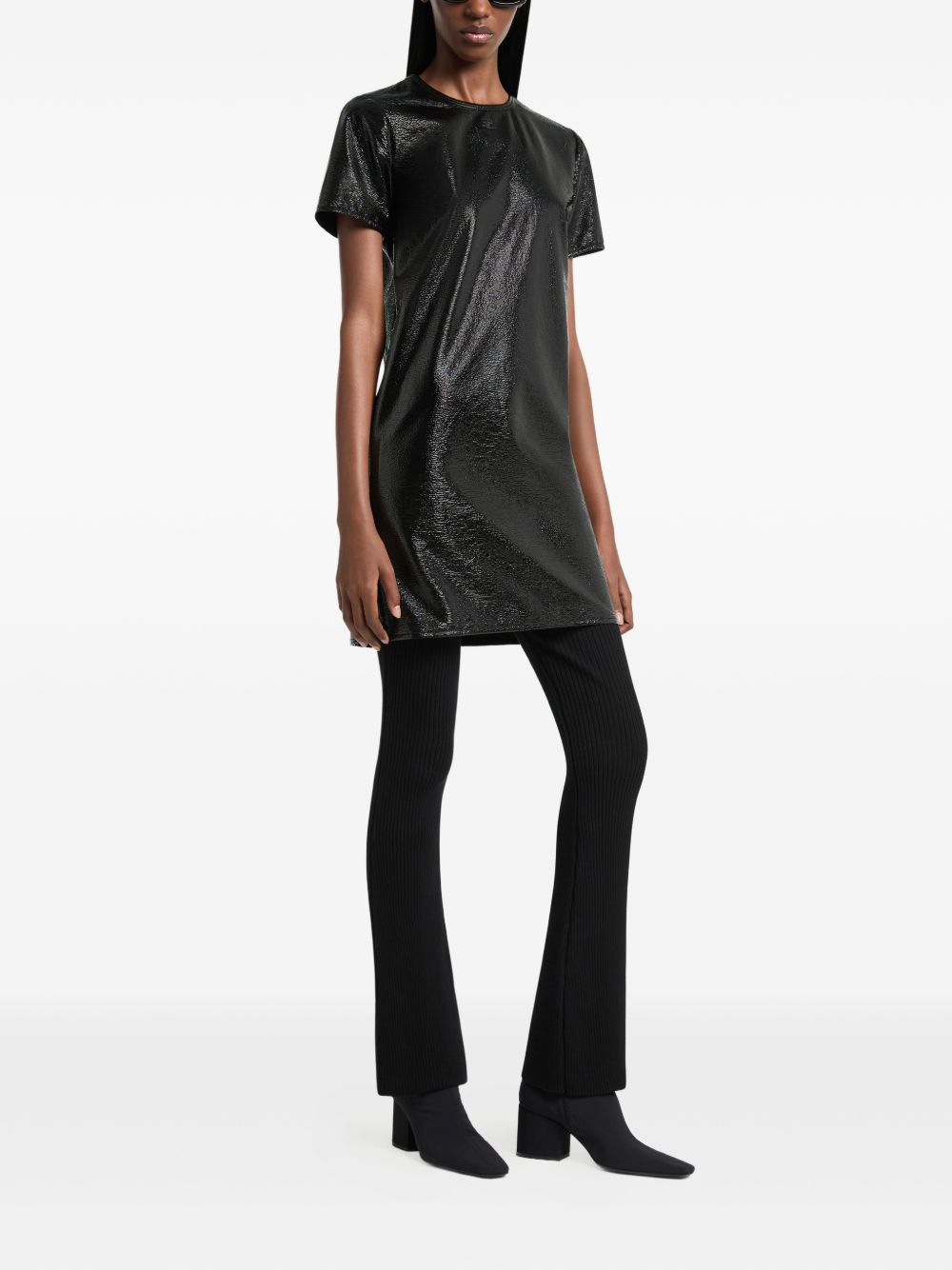 Mini Abito in Vinile 326CRO926VY0016 9999 BLACK COURREGES 