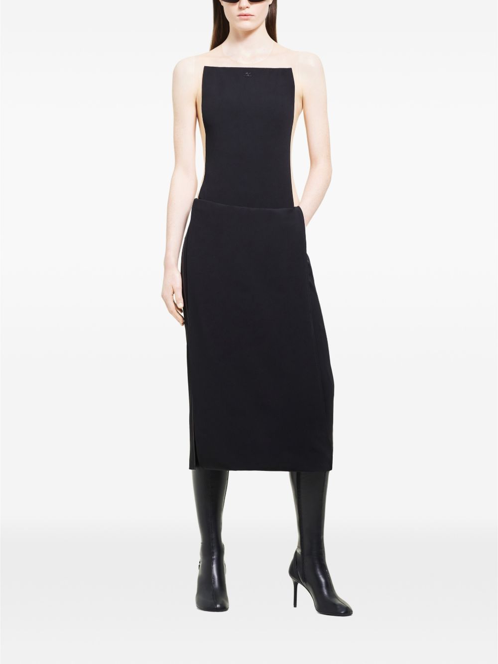 Body Frame Illusion 424JBD112PL0159 B099 SAND BLACK COURREGES 
