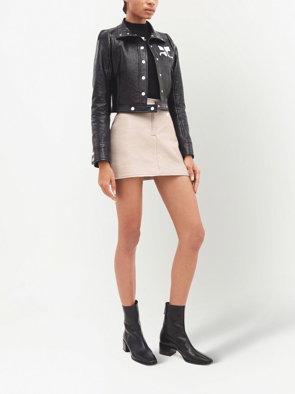 Giacca Réédition in Vinile PERCBL005VY0014 9999 BLACK COURREGES 