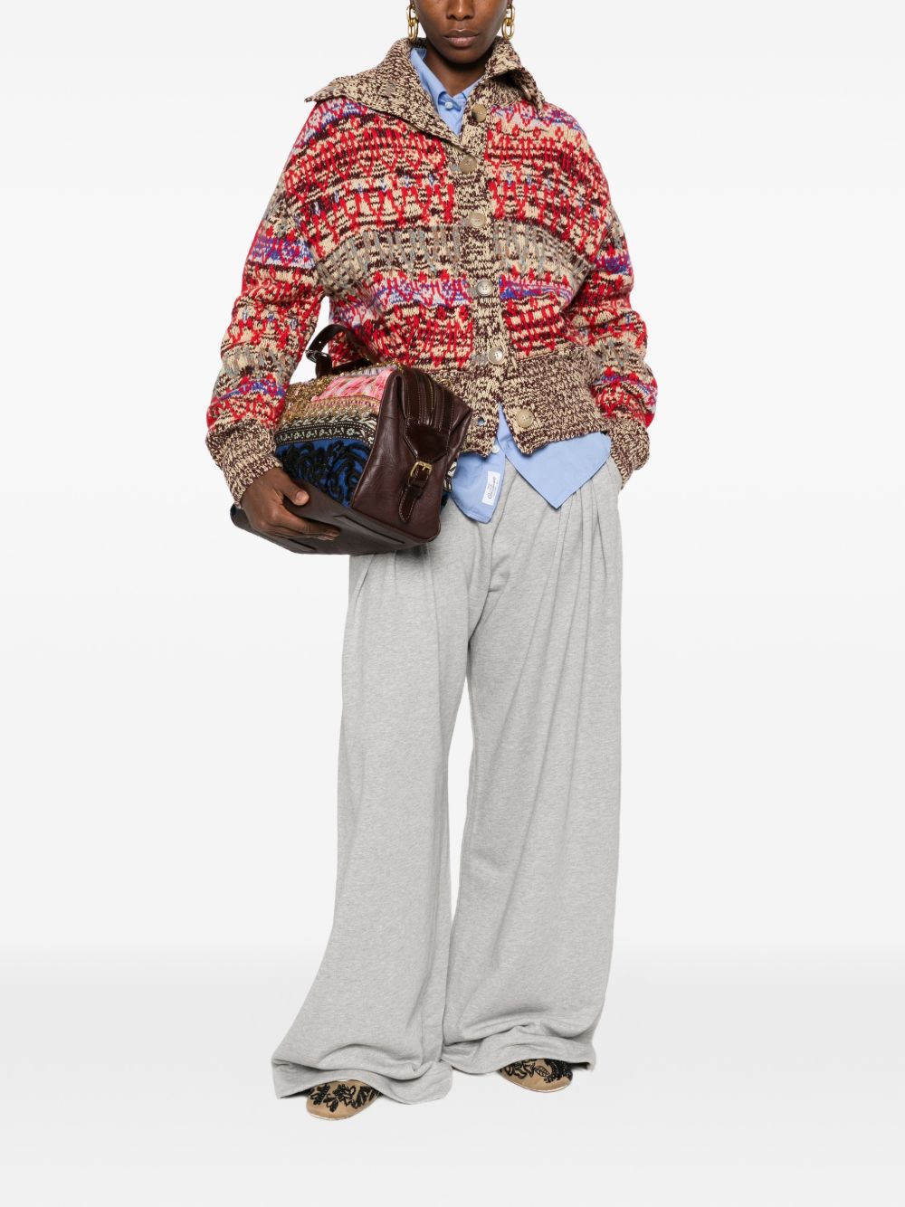 Pantaloni In Jersey 2620111384612 813 GREY MELANGE DRIES VAN NOTEN 
