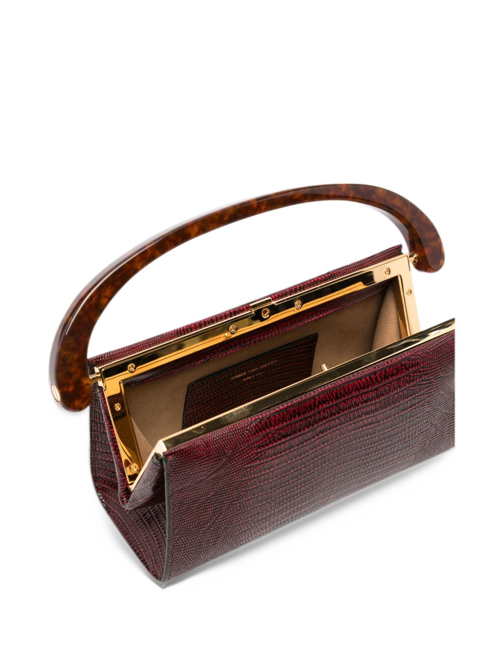 Borsa In Pelle Di Vitello 2620115030506 352 RED DRIES VAN NOTEN 