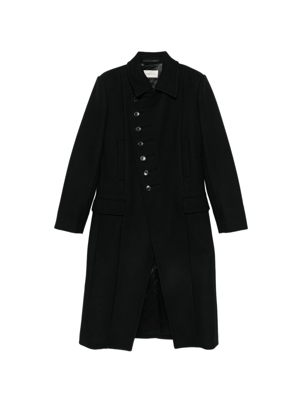 Cappotto Ralen In Twill Di Lana 2620202104216 900 BLACK DRIES VAN NOTEN 