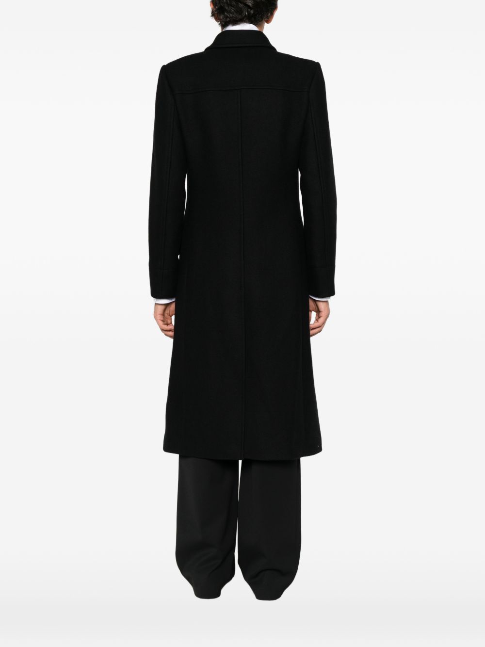 Cappotto Ralen In Twill Di Lana 2620202104216 900 BLACK DRIES VAN NOTEN 