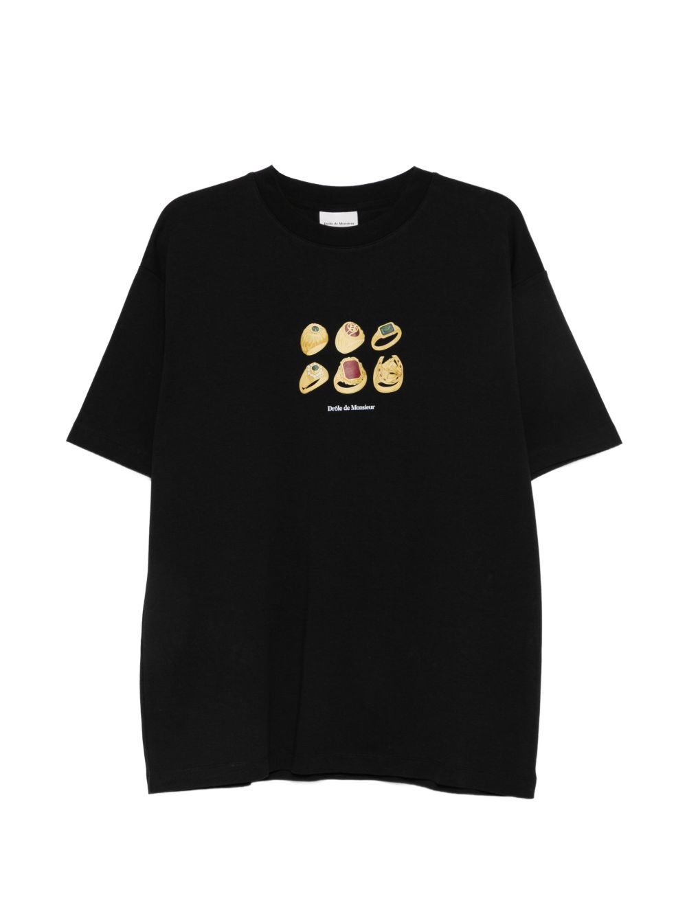 T-Shirt Rings MTS341CO002 BLACK DROLE DE MONSIEUR 
