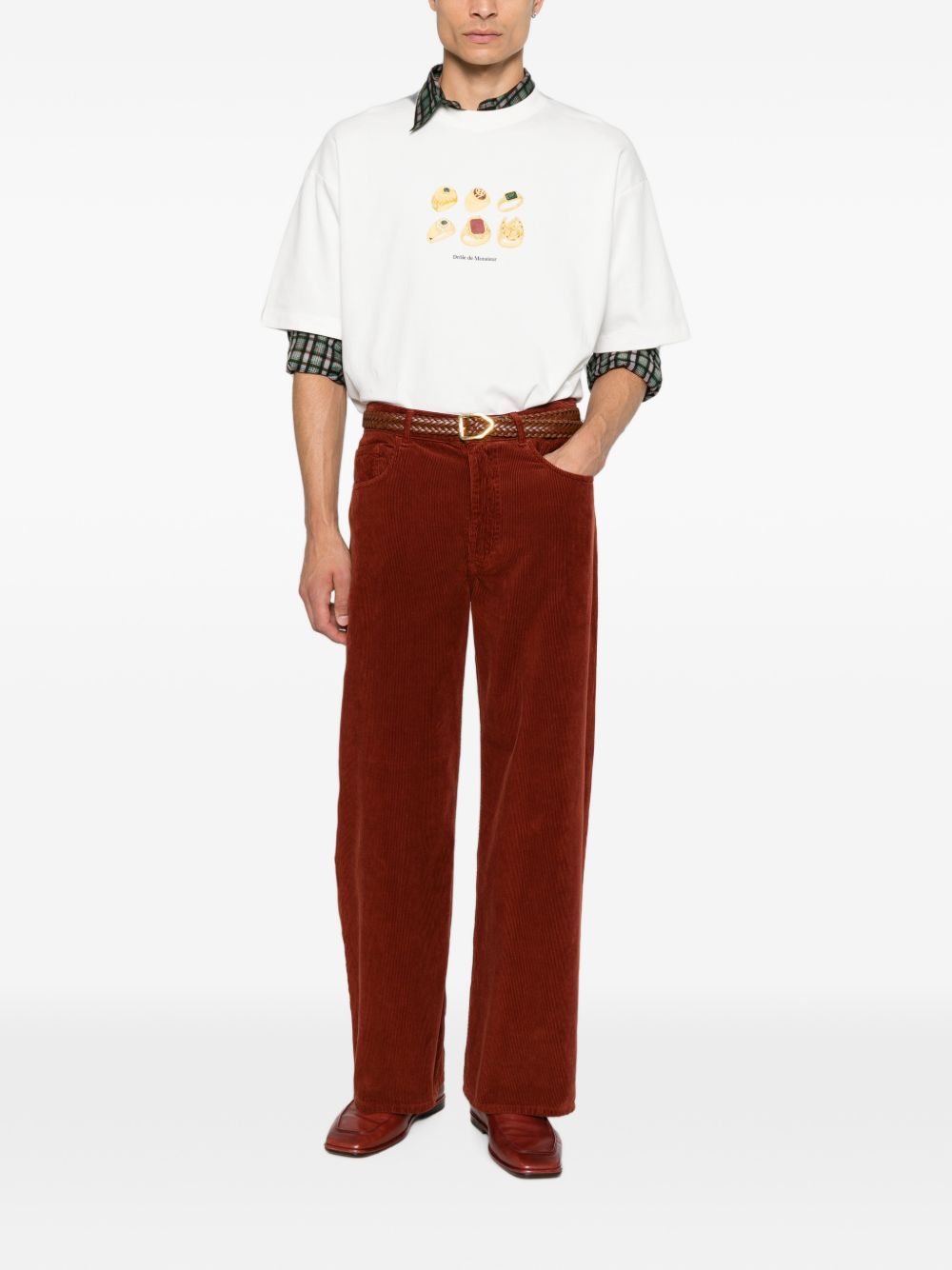 T-Shirt Rings MTS341CO002 OFF WHITE DROLE DE MONSIEUR 