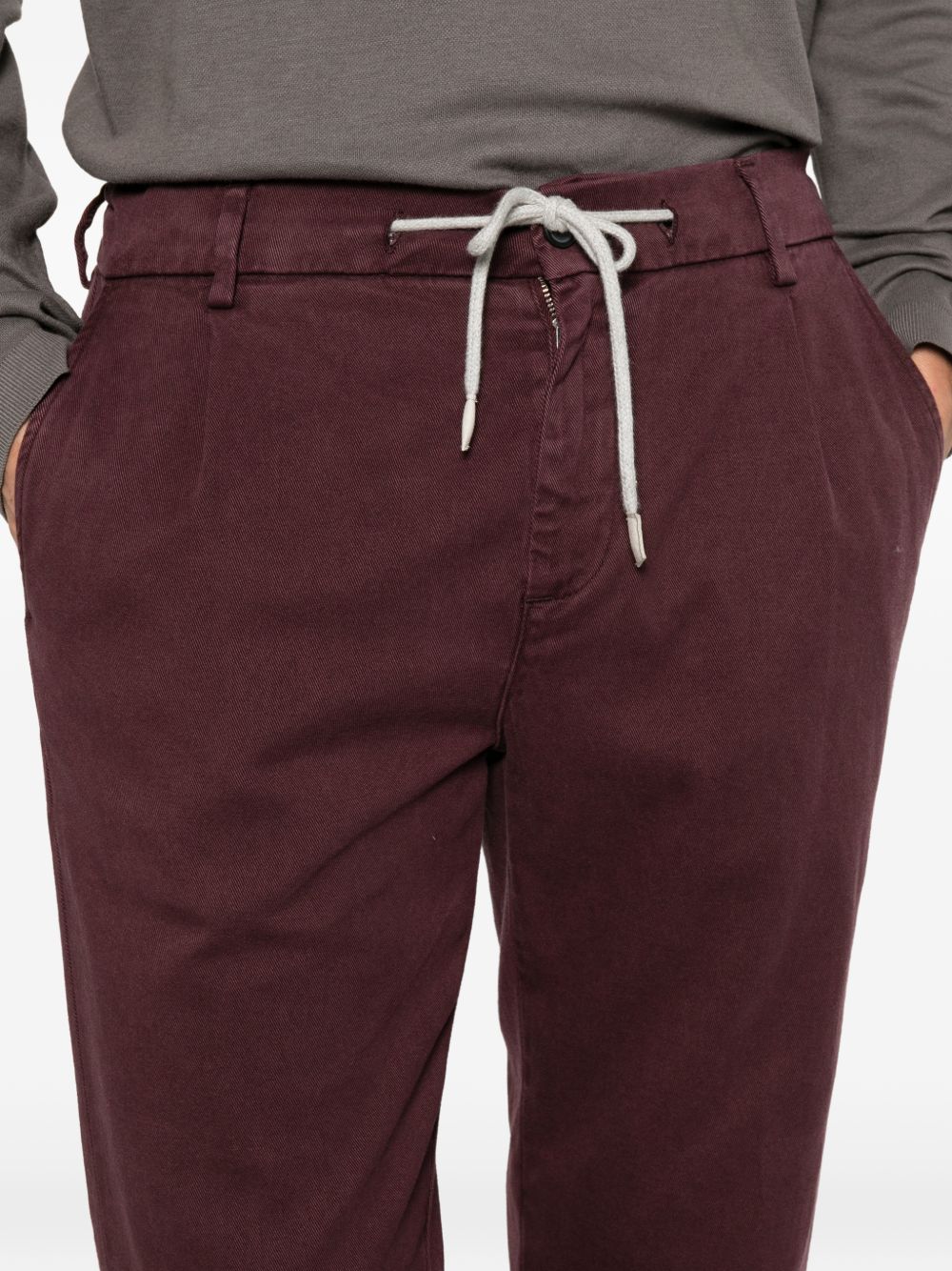 Pantaloni Jogger Elastico N75PANG03TET0N002 10 BORDEAUX ELEVENTY 