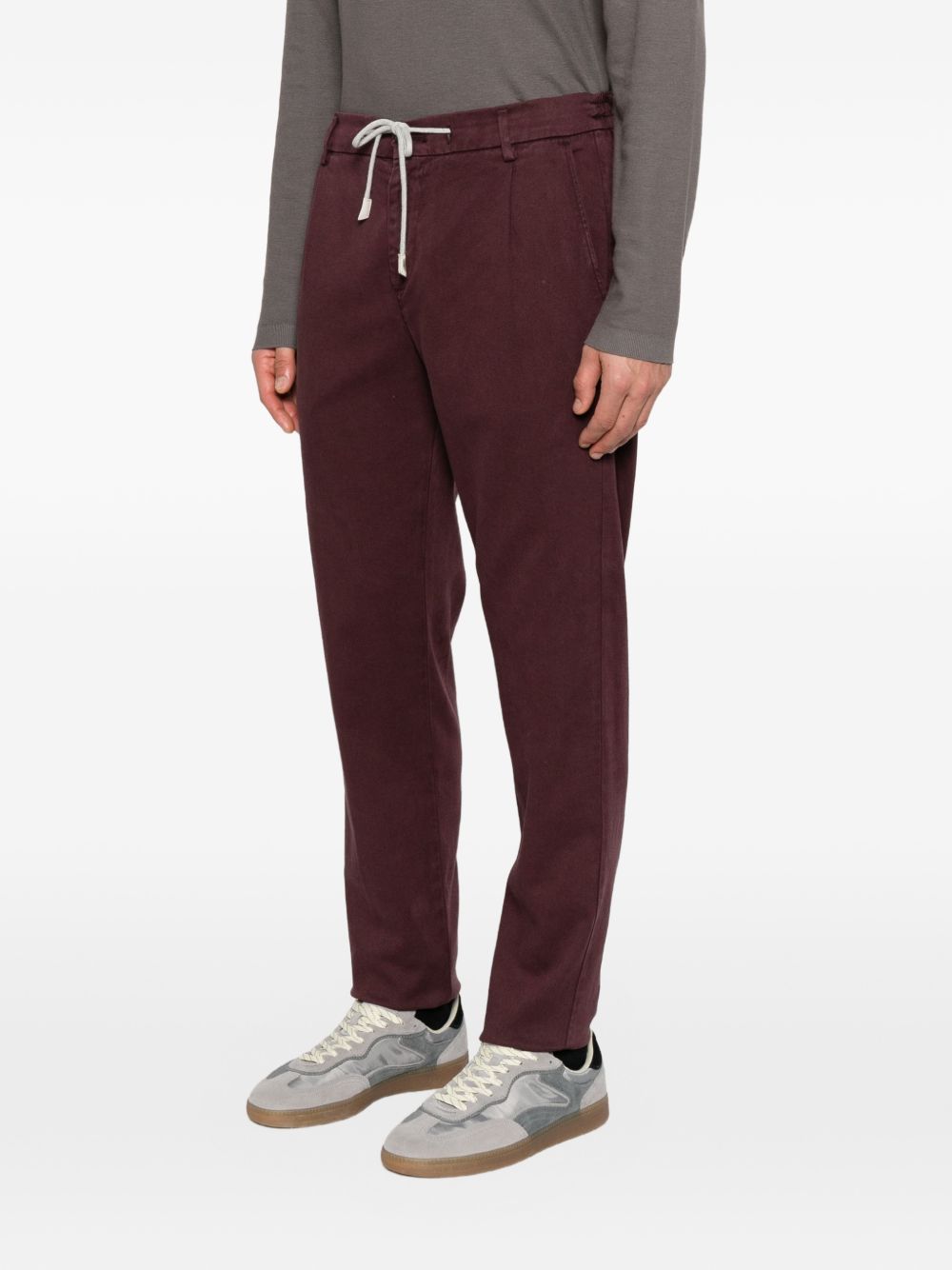 Pantaloni Jogger Elastico N75PANG03TET0N002 10 BORDEAUX ELEVENTY 