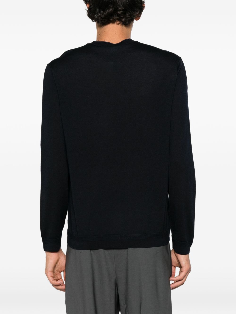 Maglione In Lana Rasata Essential EM006225AF27805 0920 BLUE EMPORIO ARMANI 