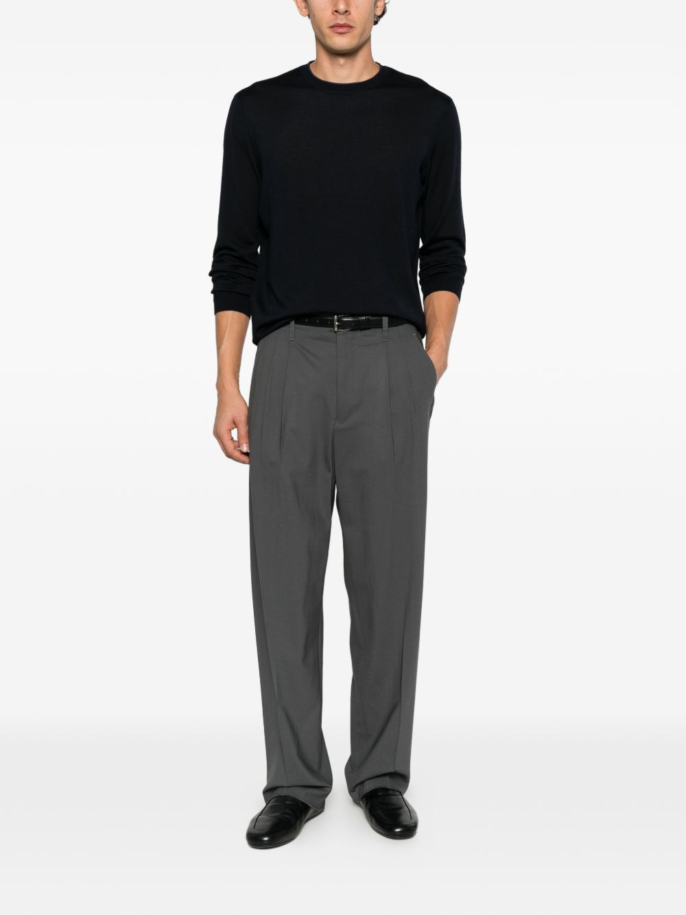 Pantaloni In Lana Stretch EM007125TE19332 U8108 GREY EMPORIO ARMANI 