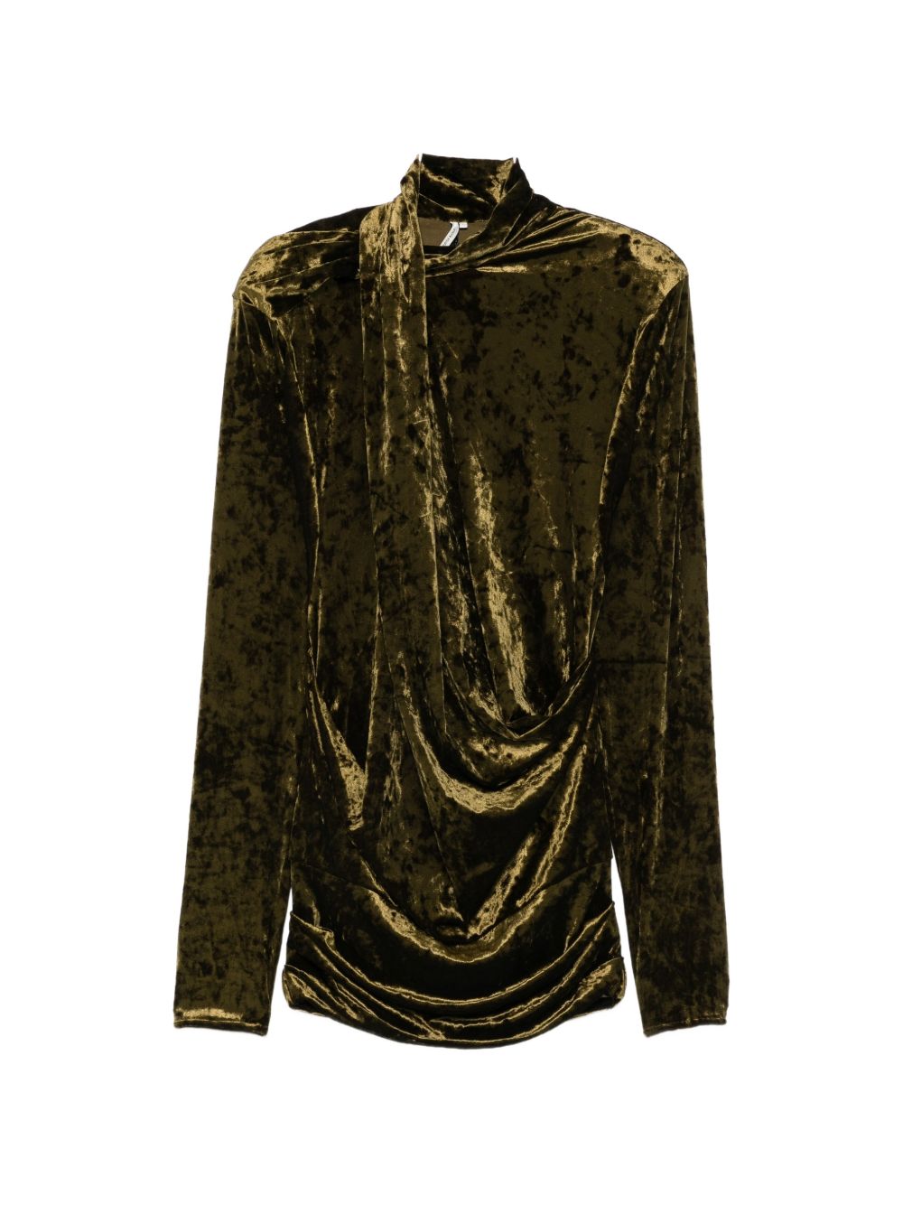 Mini Abito Con Drappeggio ESFW26DR02606 8371 TAPESTRY GREEN ENTIRE STUDIOS 
