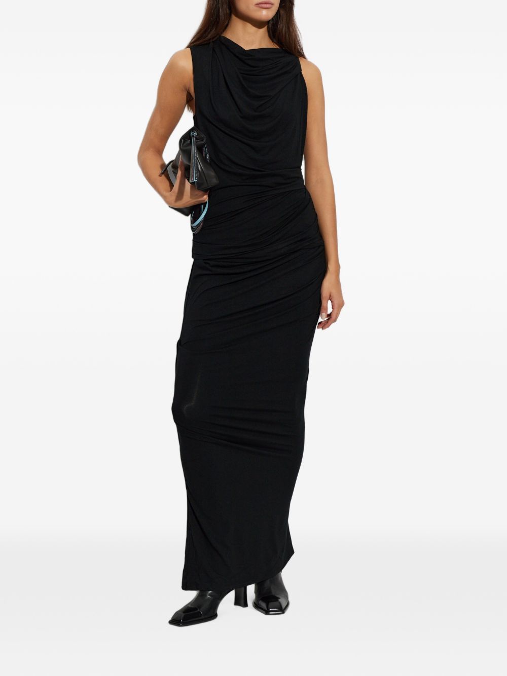 Drape Skirt ESFW26LK01635 0015 BLACK ENTIRE STUDIOS 