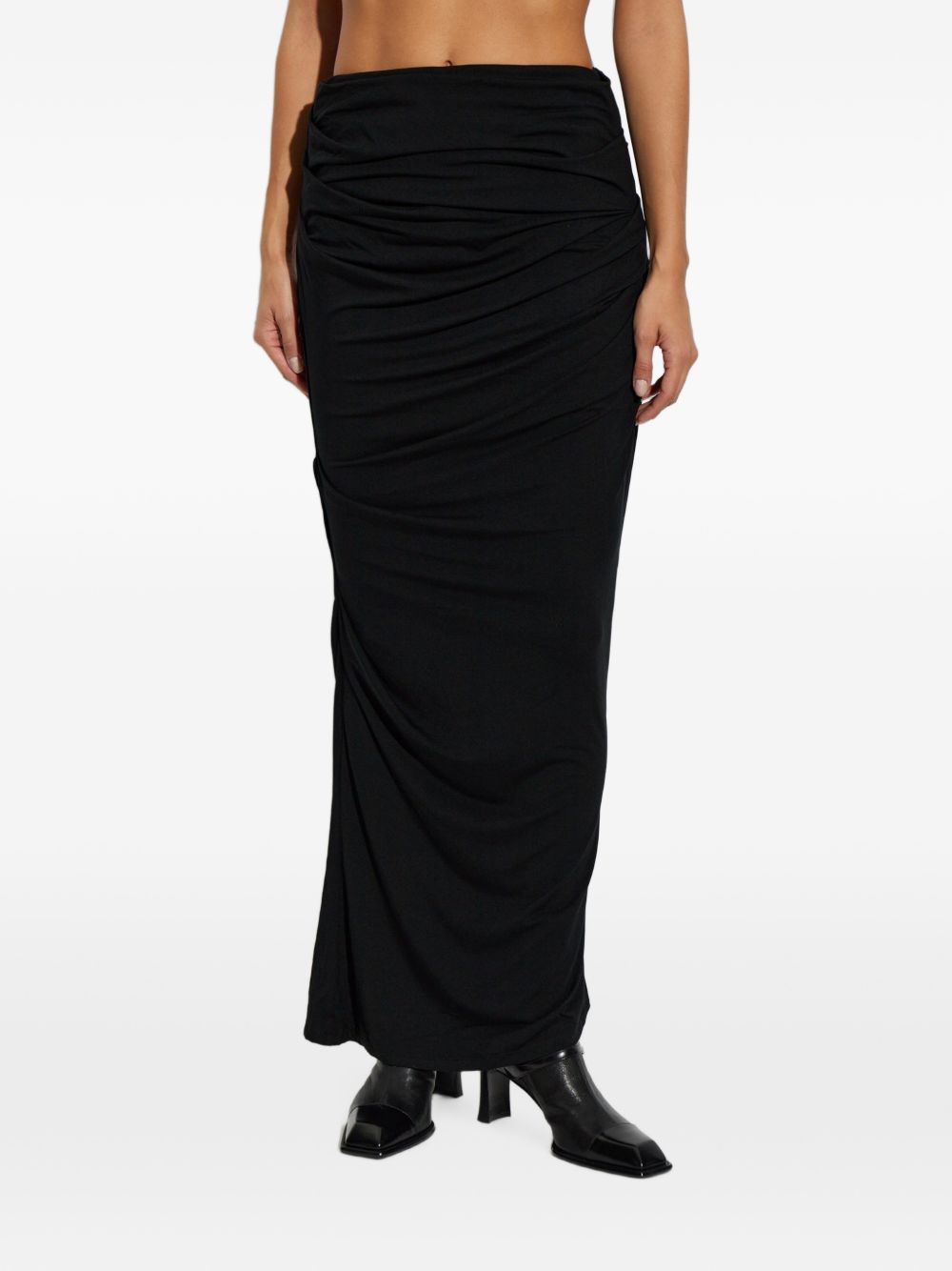 Drape Skirt ESFW26LK01635 0015 BLACK ENTIRE STUDIOS 