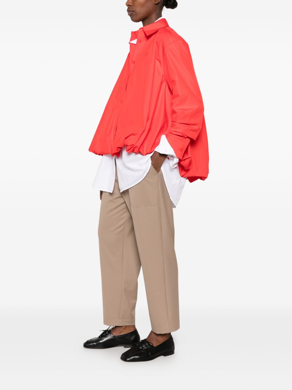 Pantaloni Fluid Wool PAD216F304M521 0165 MOKA MERINGA FABIANA FILIPPI 