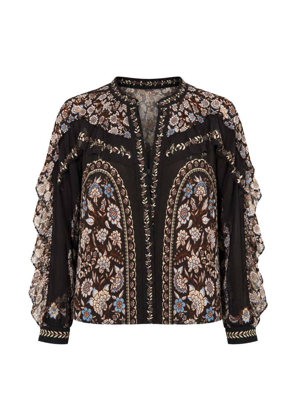 Top Daniela a Maniche Lunghe 361187 26035 BLACK FARM RIO 