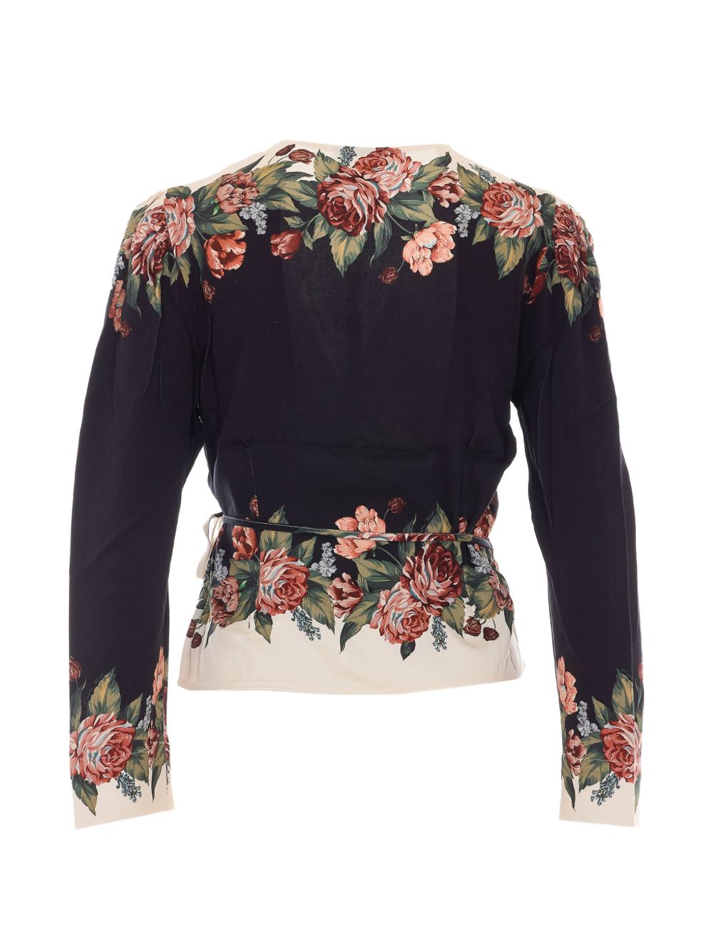 Blusa a Maniche Lunghe Stampa Winter Floral 362086 26093 WINTER FLORAL CREAM FARM RIO 