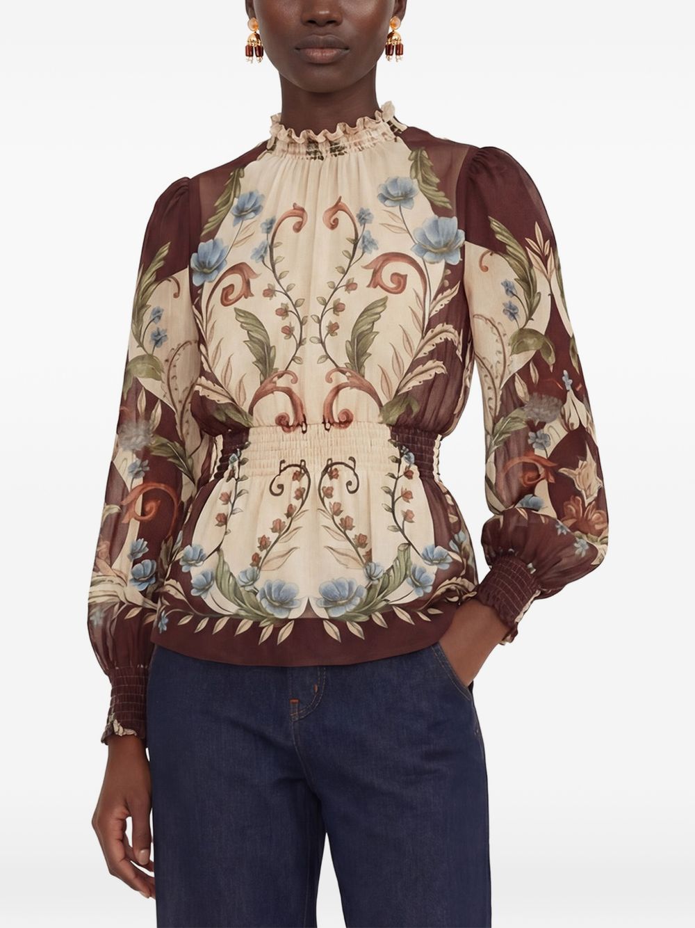 Blusa Milena 368965 26066 WINTER WHITE FARM RIO 