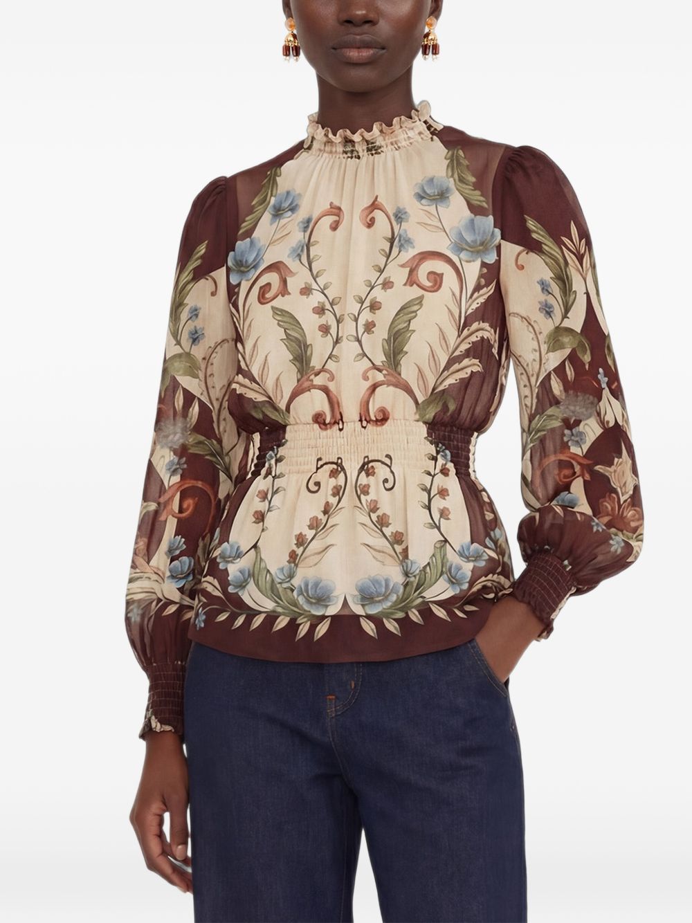 Blusa Milena 368965 26066 WINTER WHITE FARM RIO 