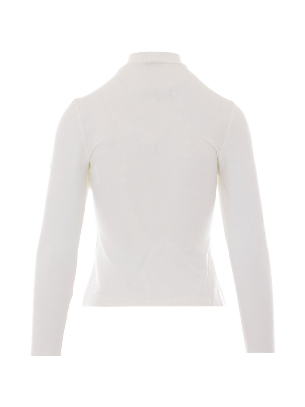 Top a Maniche Lunghe con Applicazione Floreale 374313 L0025 OFF WHITE FARM RIO 